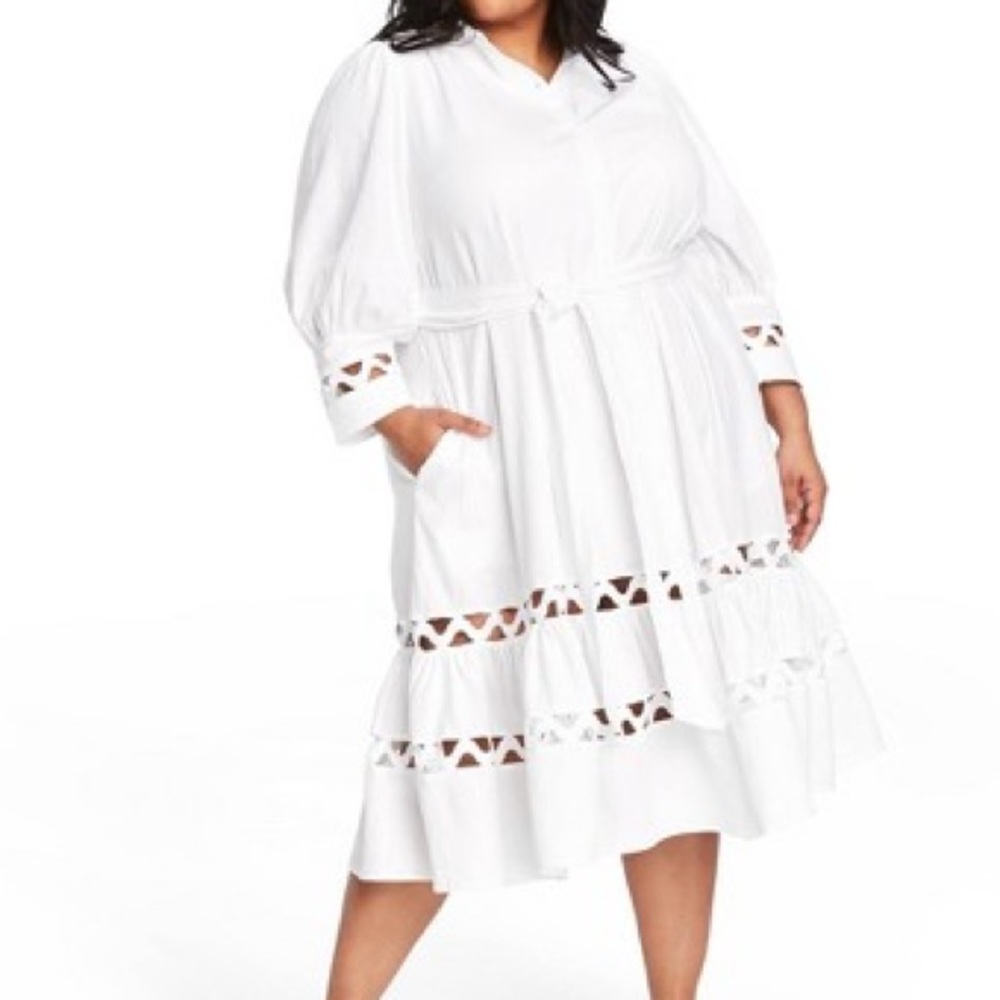 Lisa Marie Fernandez white cut out dress